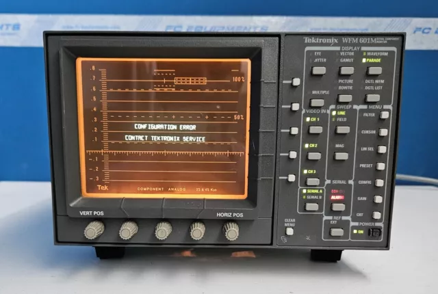 Tektronix WFM601M Serial Component Monitor ***Configuration error***