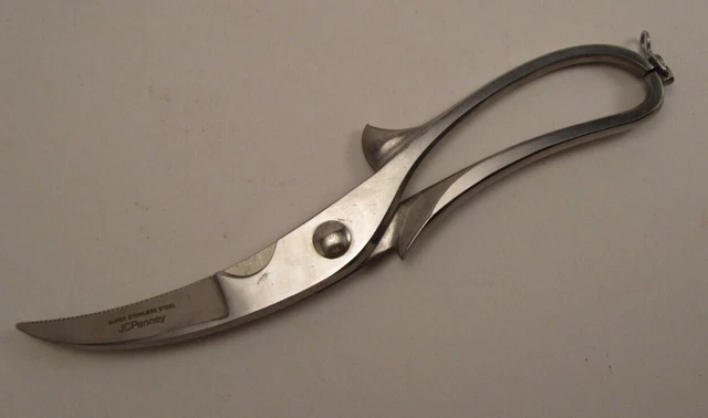 Tijeras de cocina vintage Italia carne hueso mariscos publicidad JC Penney