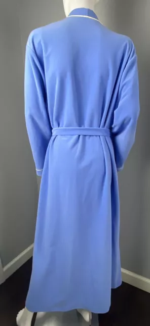 VINTAGE VANITY FAIR Gown Velour Blue Lounge Long Wear Robe Womens XL ...