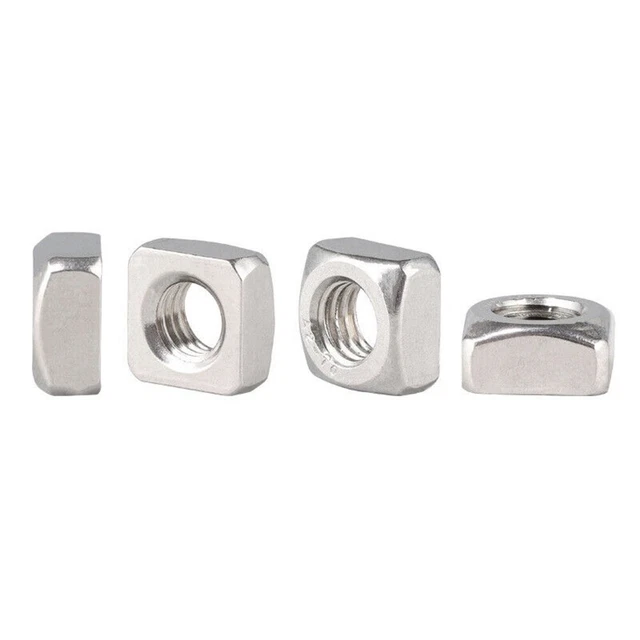 Materiale Alta Qualità M6 A2 ACCIAIO INOX QUADRATO DADO SOTTILE CONFEZIONE ANNI 20