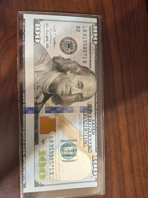 100 dollar bill error
