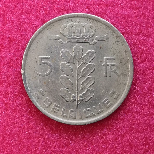 Monnaie Belgique - 1975 - 5 francs - type Cérès en néerlandais