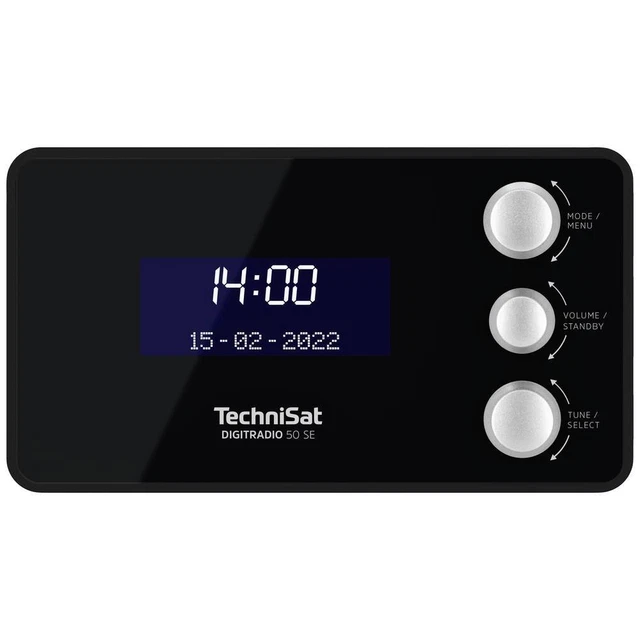 Radio Portable TechniSat DIGITRADIO 1 - DAB+/FM, écran OLED, Batterie Intégrée, 1W, Blanc/argent - 12