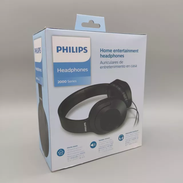 Philips OverEar Stereo Kopfhörer Headset Schwarz TAH2005BK Neu Und OVP