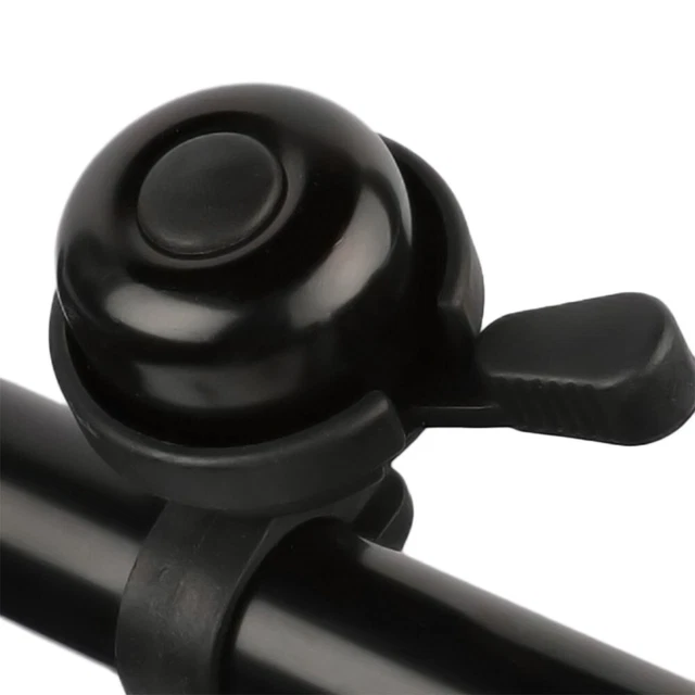 Spurcycle Compact Black - Sonnette De Vélo Premium 31.8 Mm Noire