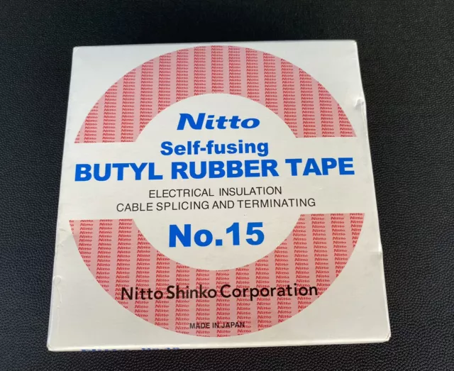 Nitto nastro autofusivo in gomma butile n. 15 spessore 20 mm, larghezza 3/4 pollici 10 m