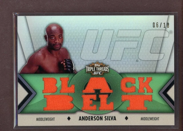 2013 Topps UFC Knockout Anderson Silva Middleweight Fighter-Worn Multi Patch /18