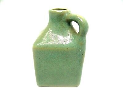 Celadon Green Glazed Chinese Small Pottery Decorative Bud Vase Jar Bottle Old