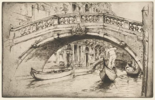 Donald Shaw MacLaughlan : "Ponte della Canonica, Venice" — Giclee Fine Art Print