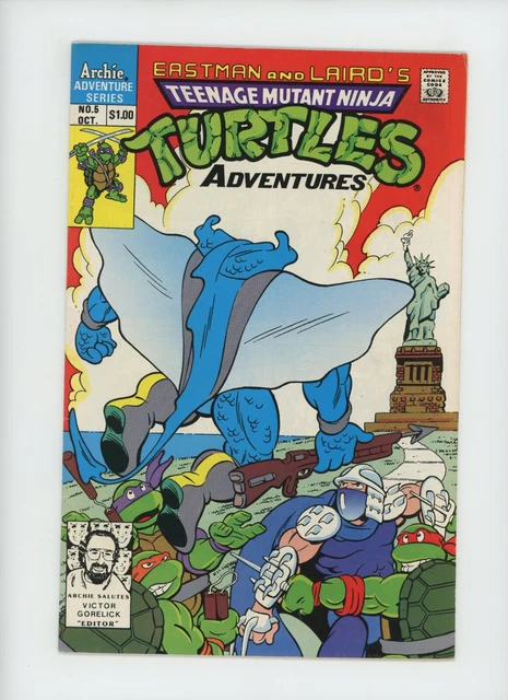 Teenage Mutant Ninja Turtles #5 Archie Adventure Series 1989 Eastman And Laird's