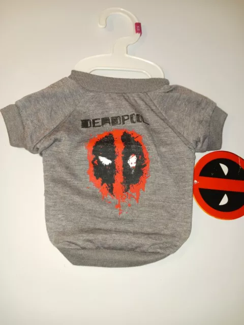 Marvel Comics DEADPOOL Logo Tee For Dogs, NWT, Pet Tee Tshirt, Size XS, (#152)