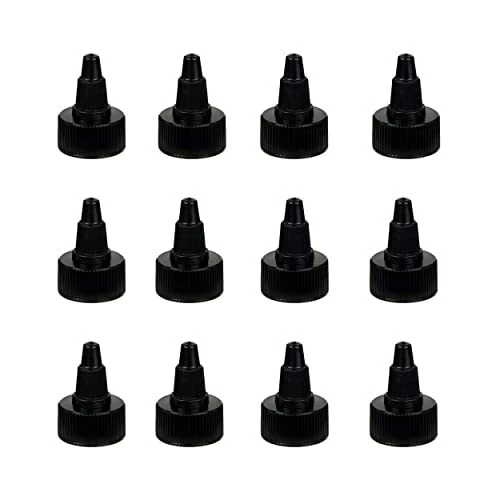 Tapas kelkaa 24/410 tapas giratorias negras con 0,115 tapas dispensadoras de orificio de orificio C...