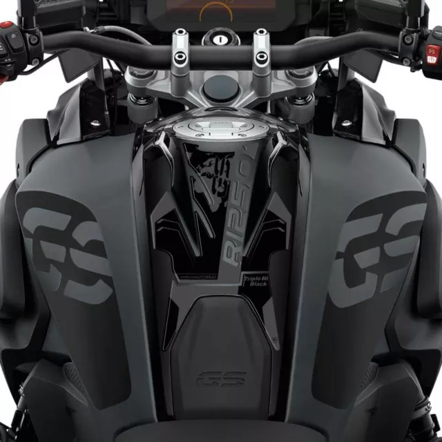 Aufkleber 3D Tankpad Motorrad Kompatibel Mit BMW R 1250 GS Triple Black 2021-23