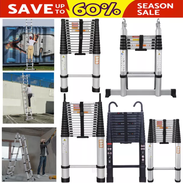 Telescopic Loft Ladder Folding Extendable Collapsible Step Ladders Securing Bolt