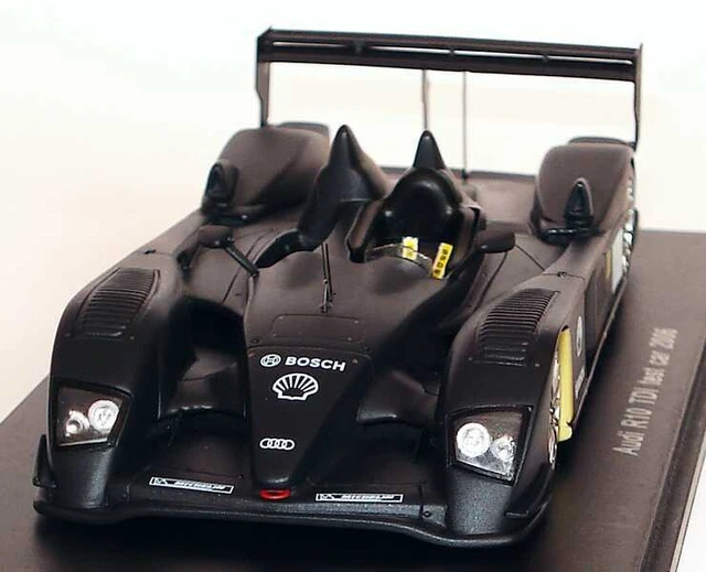 SPARK 1/43 S0679 AUDI R10 TDI TEST CAR 2006 Black/Noir/Zwart/schwarz Rare! NLA! 6