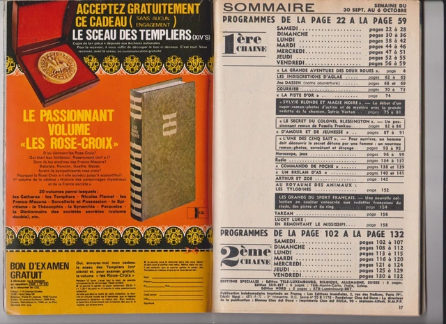 Tele Poche 1972  N°346  Complet  Joe Dassin 2