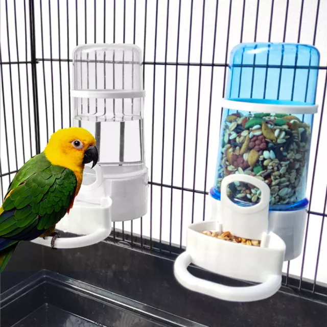 Cage Bird Water Drinker Feeder Bottles Anti Algae Finch Canary Budgie