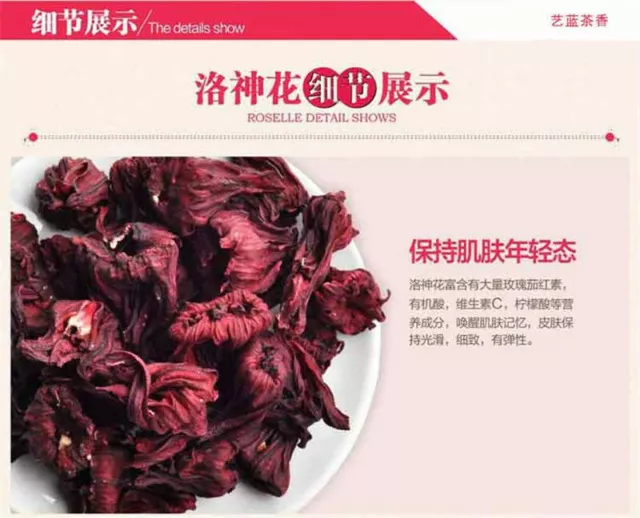 500g China Flower Tea Health Care Roselle Tea Natural Hibiscus Tea Weight Loss