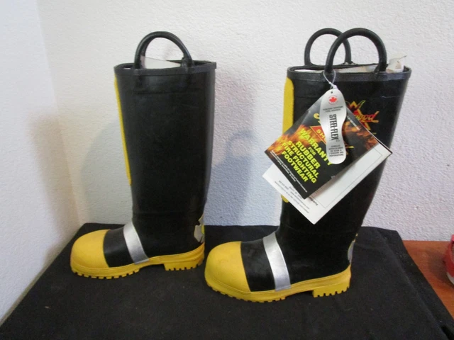 Mens Firefighter Boots Thorogood Hellfire Structural & Hazmat 807-6004 Sz 7