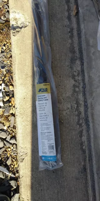 Blue Hawk 90-lb Steel Garage Door Extension Spring and Safety Cable