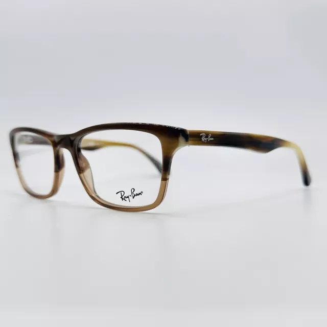 Ray Ban Brille Damen Herren eckig braun RB 5279 5542 Logo NEU