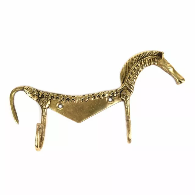 New Wall Hook Kids Golden Antique Coat Rack Brass Wall Hooks Horse Towel Hook