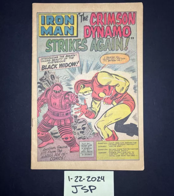 Tales of Suspense #52 (1964, Iron Man, 1st Appearance of Black Widow)