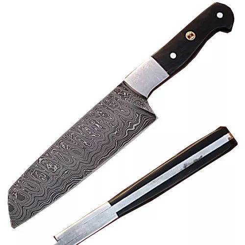 SUPER SANTOKU JAPANESE Cooking Chef Knife BLANK Damascus 1095 High