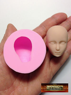 Jabón flexible de silicona molde arcilla molde con cabeza de muñeca M01152 MOREZMORE