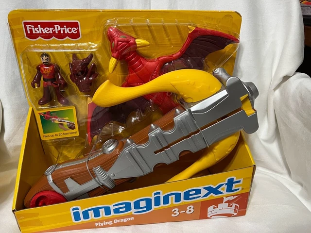 Barco Dragón Imaginext Fisher-Price - Juguete Transformable, Lanza Discos, Incluye Figura | Para Niños 3+ Años