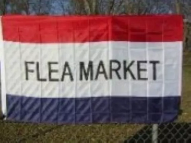 3'x5' Flea Market Message Flag Outdoor Banner Huge Business Advertising Sign