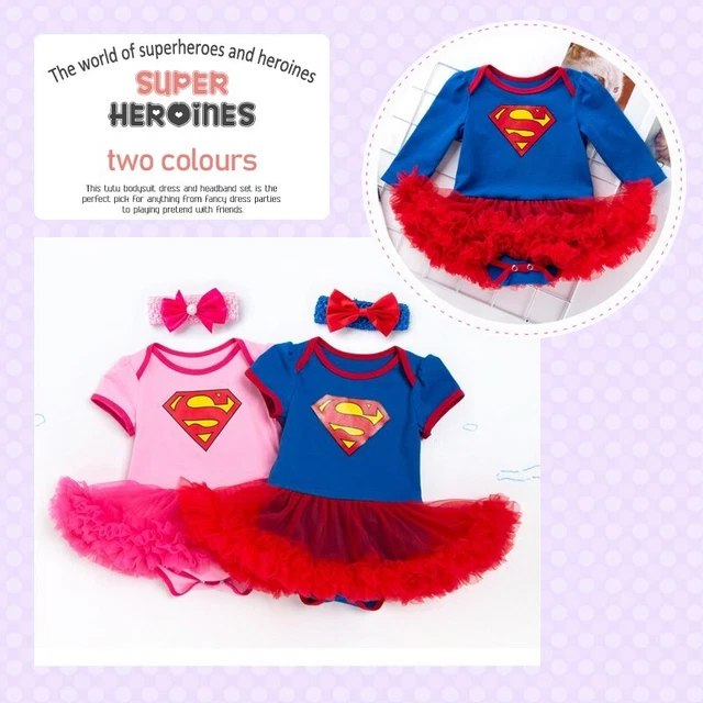 Rubies Costume de super-héros DC Supergirl Deluxe pour enfant 3-4 ans