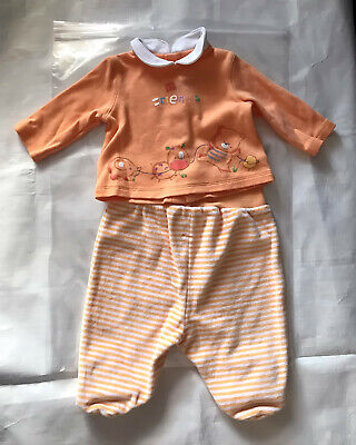 Abbigliamento bambino (1 m) - Leggings arancione prenatale My Friends e a righe - inutilizzati