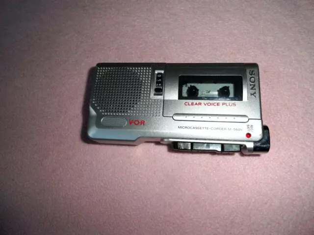 Sony Microcassette Tape Recorder Model M-560V working but no rewind