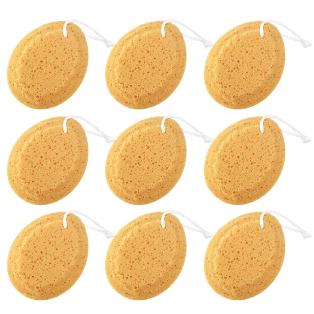 10 Pcs Éponge Naturelle De Bain Exfoliante Pour Corps Bébé Adulte