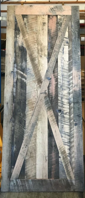 Authentic Reclaimed 28" Unfinished Wood Barn Door - Omaha - FREE LOCAL PICKUP