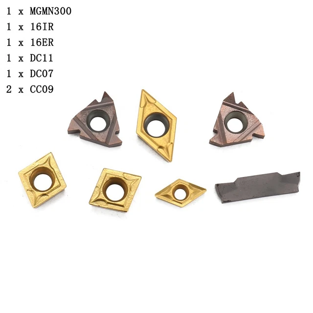 Inserts en Carbure WNMG 432/WNMG0804, Inserts de Filetage de Tour, Inserts CNC, Couteau d'insertion en Carbure, Outil de Tournage de Tour, 10 Pièces