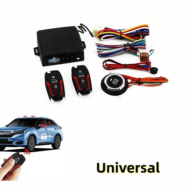 SUV Car Keyless Entry Engine Start Alarm System Push Button Remote Starter Stop