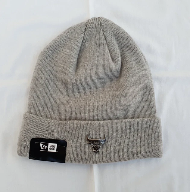 Bonnet Mitchell & Ness Chicago Bulls - Gris/rouge/noir - Pompon Tricot - Livraison Gratuite