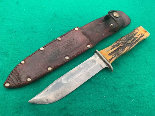 1923-1937 Big STAG KA-BAR Union Cut Co Olean NY HUNT knife ORIGINAL knife sheath