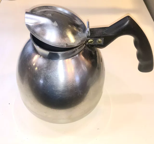 Nicro By Cory Stainless Steel 8 Cup Coffee Pot Model 468A Bakelite Handle Nicro By Cory Stainless Steel 8 Cup Coffee Pot Model 468A Bakelite Handle
