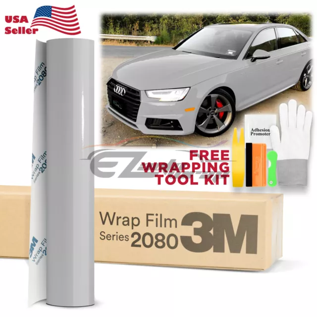 Genuine 3M 2080 Series G31 Gloss Storm Gray Vinyl Wrap Vehicle Film Decal Sheet