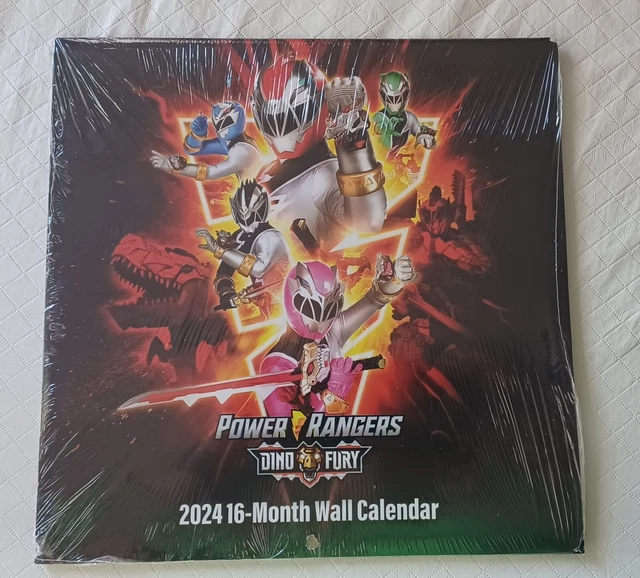 POWER RANGERS DINO Fury 2024 16 month wall calendar NEW!!! FREE