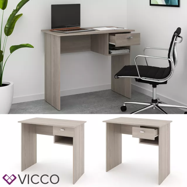 Bureau VICCO COLIN Bureau de travail Table de bureau Table PC à étagère Tiroir