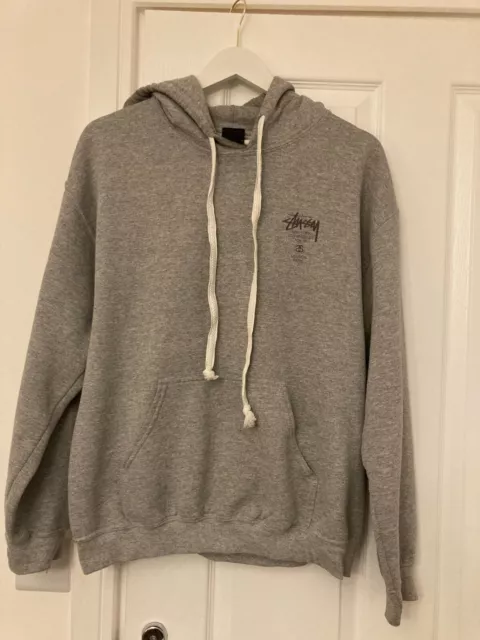 Felpa sales grigia stussy