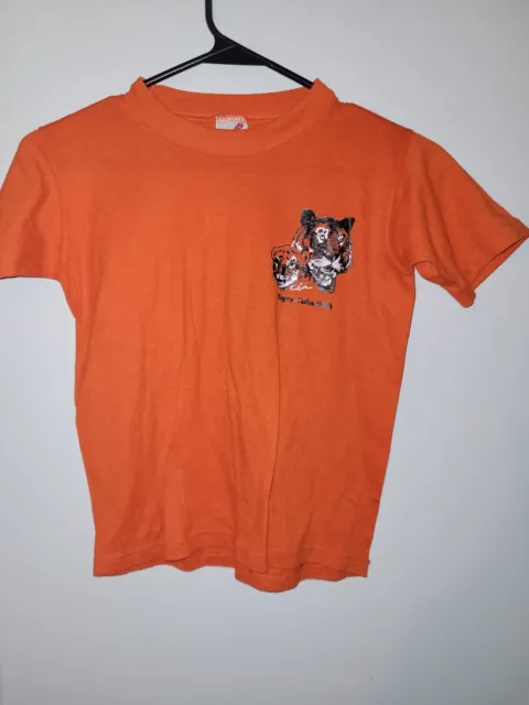 Vintage Tiger Cubs Bsa Jerzees T Shirt Single Stitch M 10-12