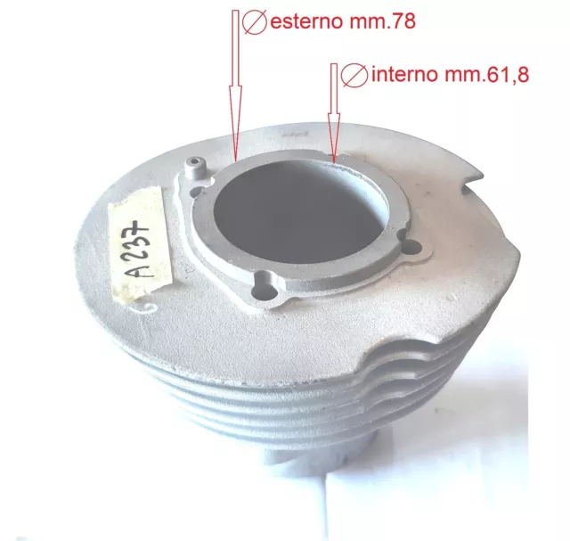 Cilindro Ø mm. 61,8 per Ducati Carter stretti