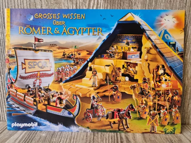 Playmobil 🌂 Flyer DIN A5 Beilage 🌂 Grosses Wissen über Römer & Ägypter