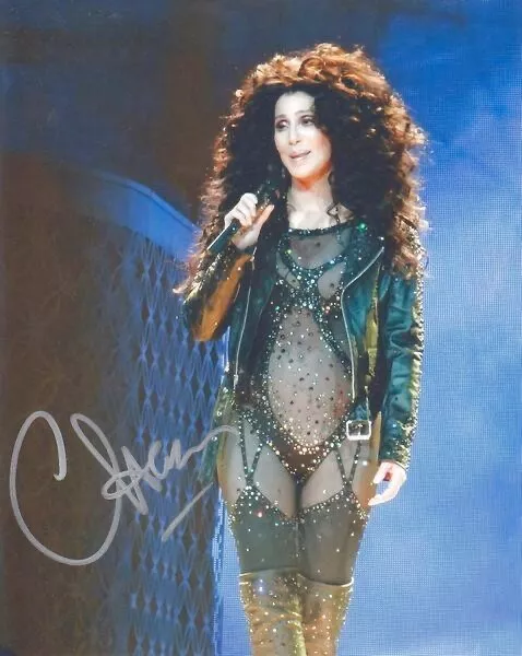 Cher Signed 8x10 Photo with COA