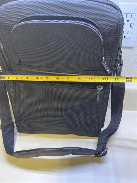 TUMI - Alpha G3 Small Pocket Cross body Bag Black adjustable strap 10